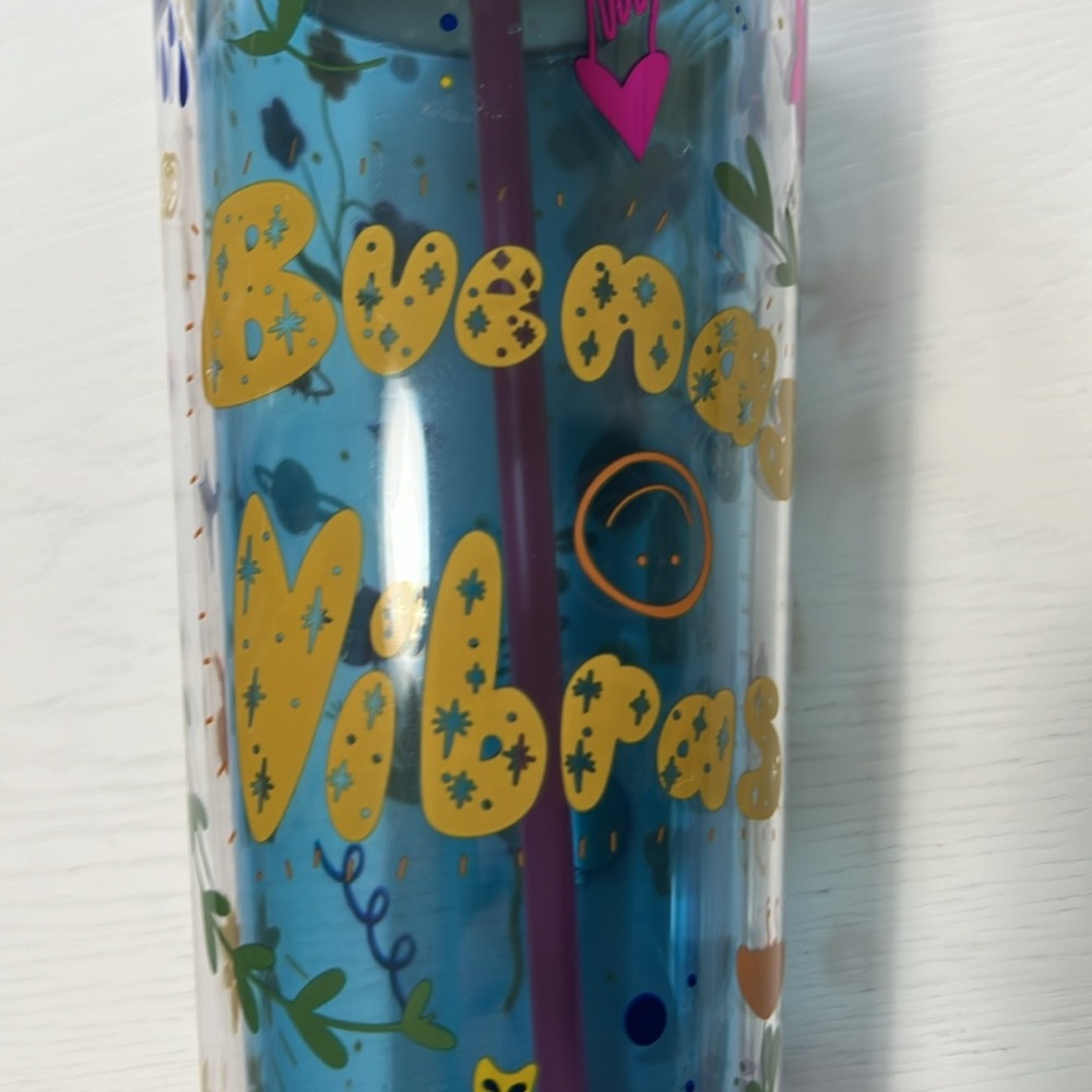 Brand New STARBUCKS 2023 Fall 24oz TUMBLER - Manuela Guillen Buenas Vibras - Picture 10 of 13